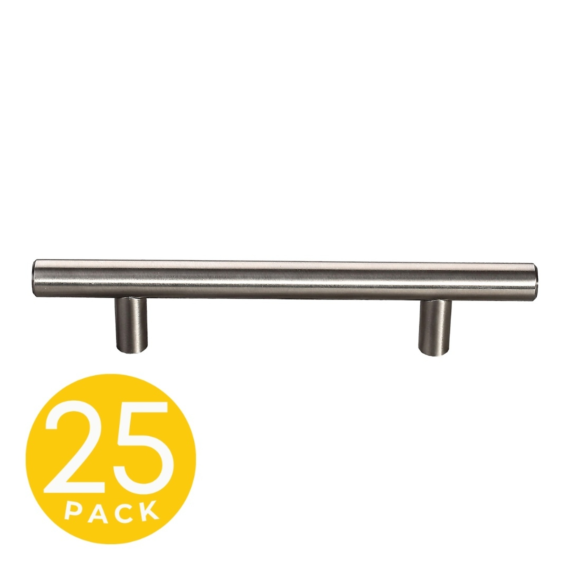 Sapphire, Hollow Series 3-3/4 in. (96 mm) Center-to-Center Modern Stainless Steel Cabinet Handle/Pull (25-Pack), #SP-HW3-3/4-SS-M-25